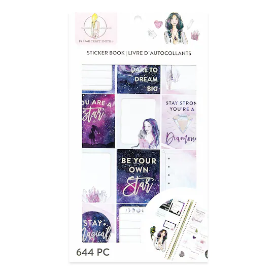 Craft Smith Planners Anonymous Sticker Book Hello Universe