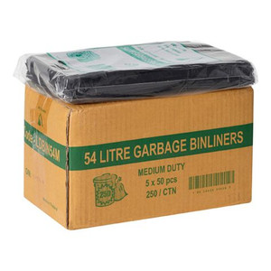 54L black garbage bag