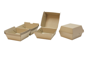 Enviroboard burger box Brown