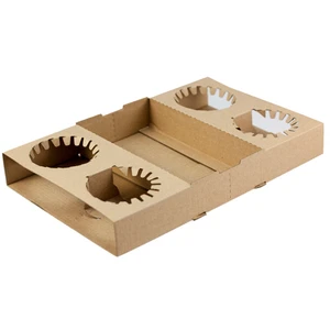 cardboard drinks holder tray 4 slot
