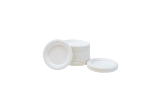 7 inch round sugarcane plate