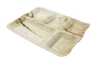 5 compartment Palm leaf plate