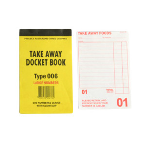 Take away docket book