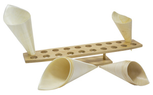 Wooden Pine Cone Stand