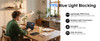 GetD AI Audio Glasses lifestyle image 99% Blue Light Blocking & other features.