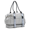 Blogilates Ultimate Gym Equipment Bag with Yoga Mat Holder, Shoe Compartment, and Multiple Pockets – Grey