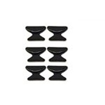 4 Pairs Anti-Slip Silicone Stick On Nose Pads for Eyeglasses Sunglasses Glasses (2.5mm Black)