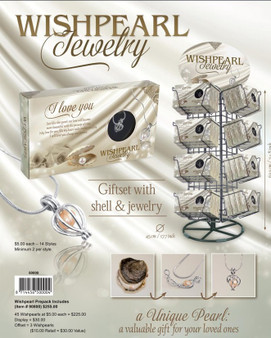 Miko Gift- WishPearl Necklace Prepack- 45 Wishpearls at $5.00 each = $225.00, Display = $30.00
