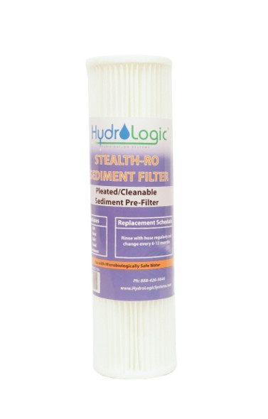 HydroLogic Stealth RO100/200 Reverse Osmosis Sediment Replacement Filter, Cleanable