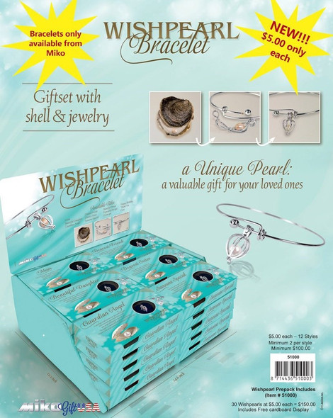 Miko Gift- Wish pearl Prepack- 30 Wishpearls at $5.00 each, Includes free carboard Display.