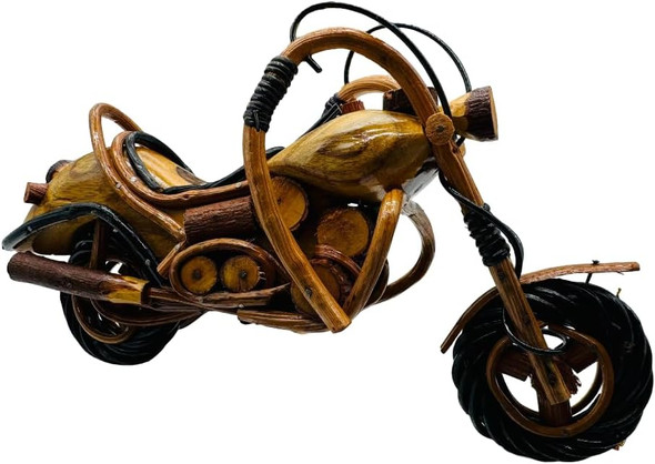 Handmade Wooden Motorcycle Model – Ban Thawai Thai Craft, Premium Wood, Unique G