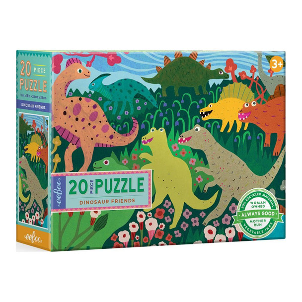 Dinosaur Friends 20-Piece Puzzle – Perfect for Ages 3 and Up!