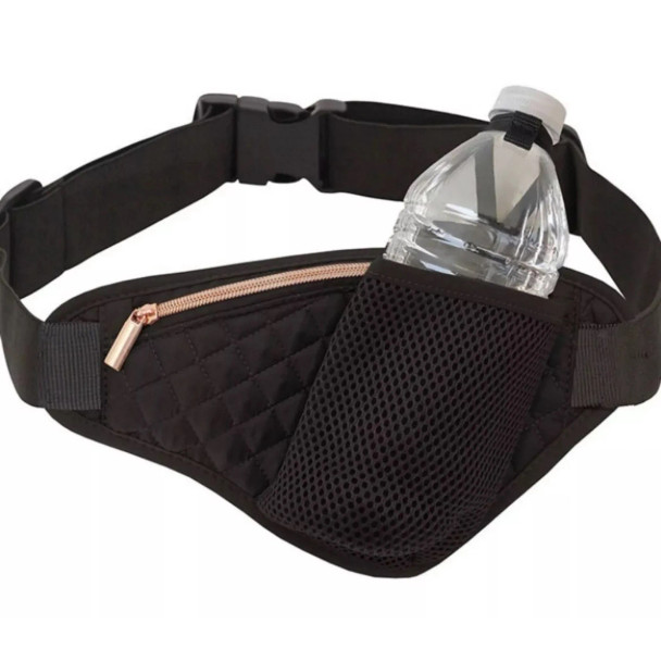 Mytagalongs Unisex Adjustable Neoprene 1-Pocket Polyester Running Bag, Black