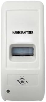 Automatic Hand Sanitizer Gel Dispenser, Wall Mount, Touch-Free, White Plastic, 1000mL Capacity