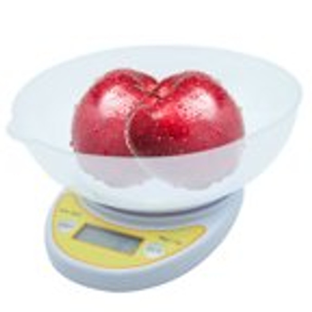 11 lbs x 1g Digital Kitchen Scale Diet Food Scale with Weighing Bowl