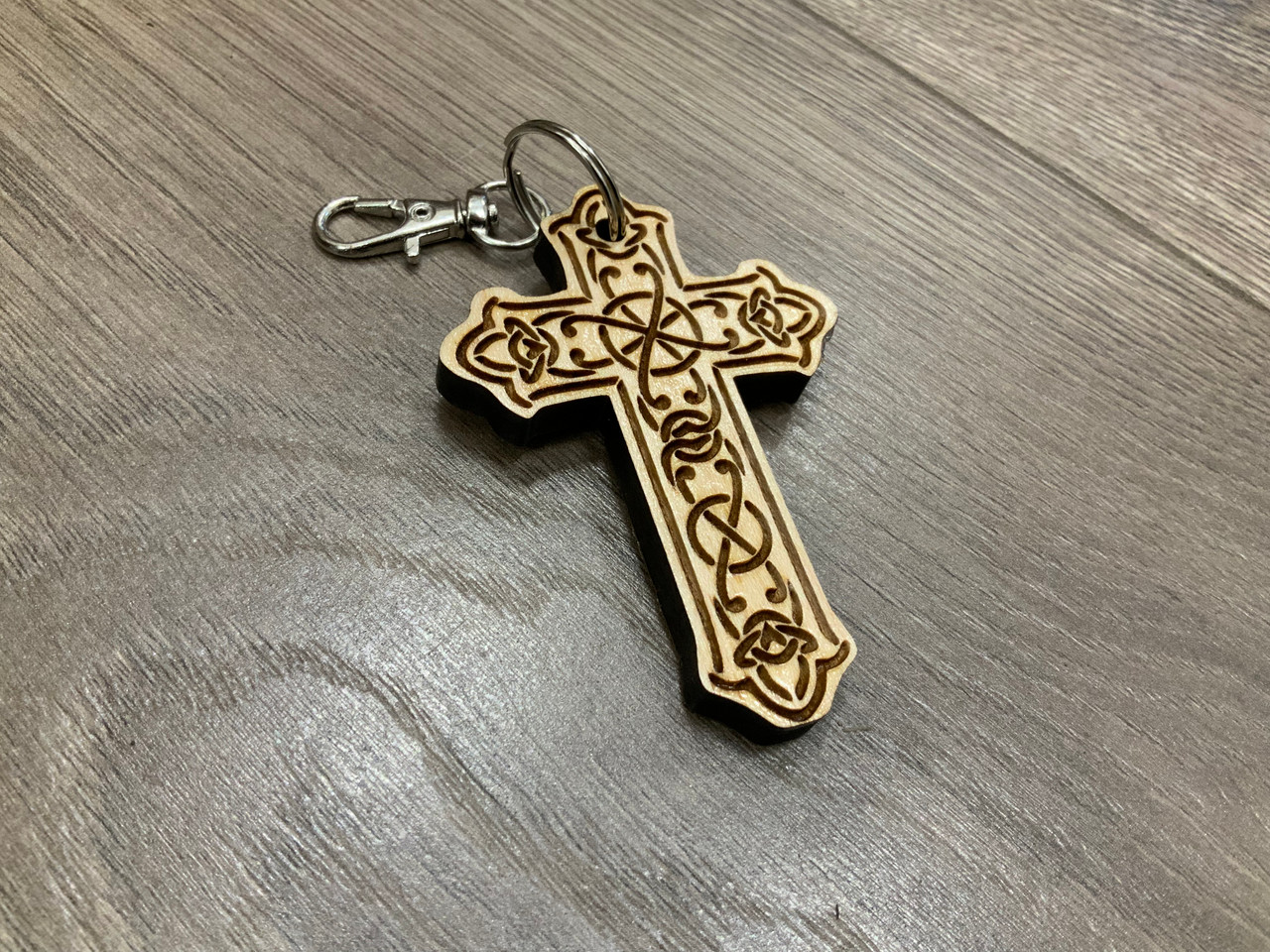 Fancy Cross Keychain (3x2)