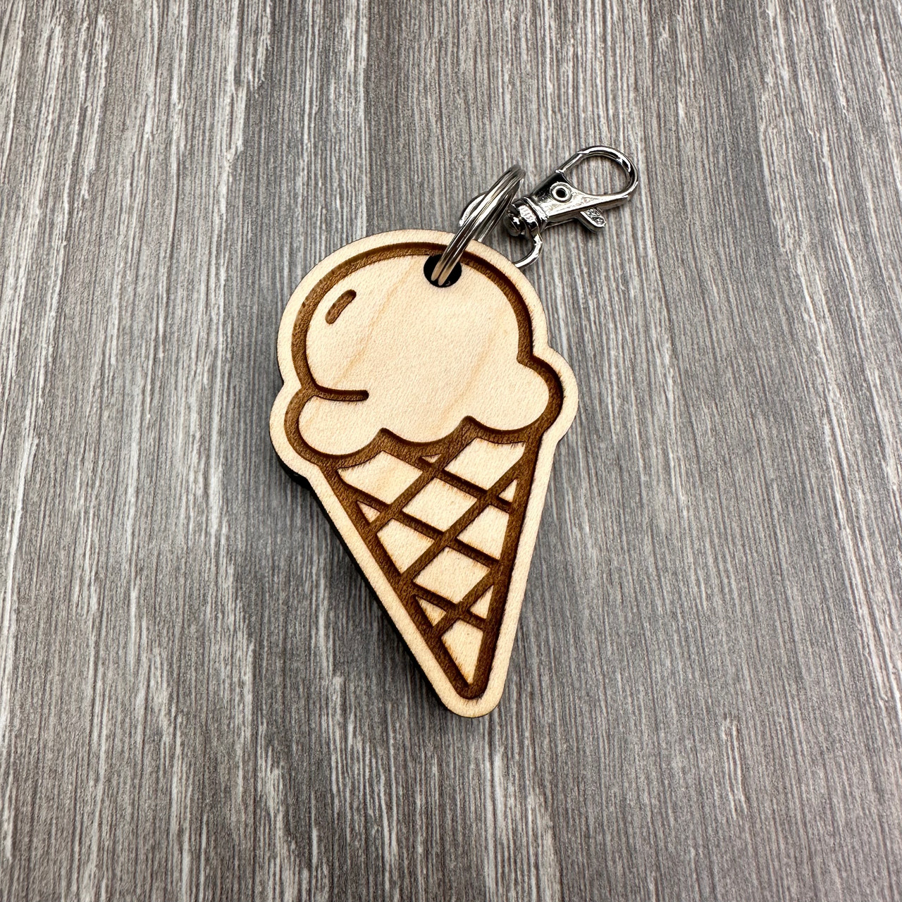 Vanilla Ice Cream Keychain (2.5X1.5)