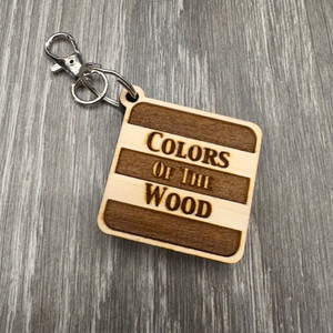 Colors Of The Wood Keychain (1.75X1.75) Colors Of The Wood Keychain (1.75X1.75)
