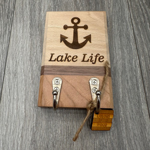 "Lake Life" Key Holder (2 Hook) "Lake Life" Key Holder (2 Hook)