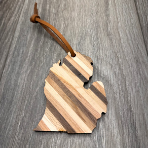 Brownscale Michigan Shaped Ornament Brownscale Michigan Shaped Ornament