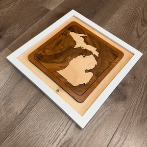 Woods Of Michigan (10"X10") (Three Woods) - Design 1 Woods Of Michigan (10"X10") (Three Woods) - Design 1