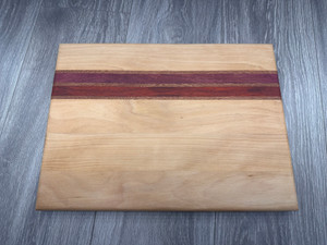 Large Elm Cutting Board w/ Colorful Stripes (12X16) Large Elm Cutting Board w/ Colorful Stripes (12X16)