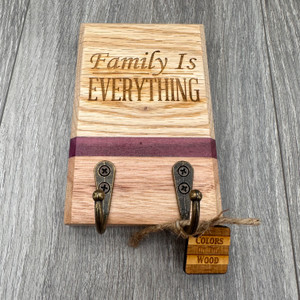 "Family Is EVERYTHING" Key Holder (2 Hook) "Family Is EVERYTHING" Key Holder (2 Hook)