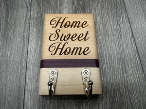 "Home Sweet Home" Key Holder (2 Hook)
