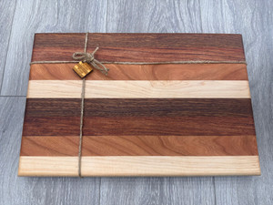 Eight Stripe Cutting Board (4 woods)