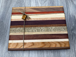 Colorful Random Stripes Cutting Board