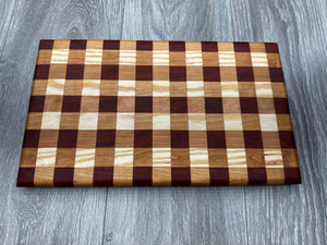 Padauk Gingham Pattern Cutting Board