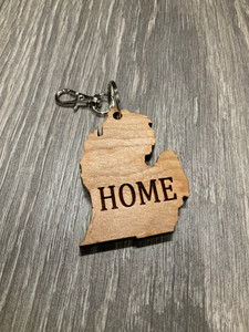"HOME" Michigan Keychain (2.5x2) "HOME" Michigan Keychain (2.5x2)