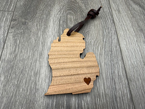 Michigan Shaped Ornament (Southeast Heart)