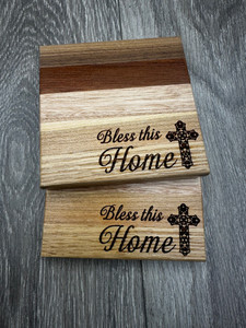 "Bless this Home" Coasters