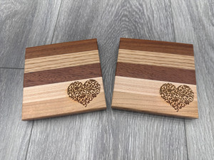 Fancy Heart Coasters Fancy Heart Coasters