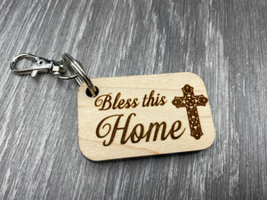 "Bless this Home" Keychain (1.25X2) "Bless this Home" Keychain (1.25X2)