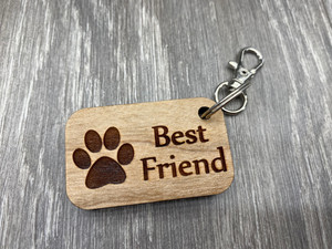 "Best Friend" Paw Keychain (1.25X2) "Best Friend" Paw Keychain (1.25X2)