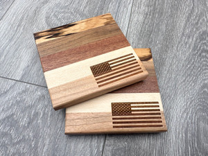 American Flag Coasters