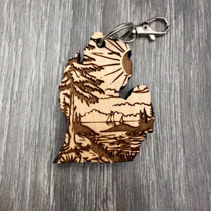 Nature Design Michigan Keychain (2.5x2)