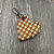 Heart Keychain - Checkered