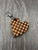 Heart Keychain - Houndstooth