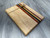 Elm Cutting Board w/ Colorful Stripes