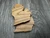 State of Michigan Shaped Coasters (Cherry)