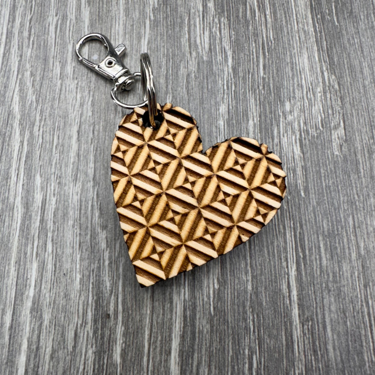 Heart Keychain - Diamond