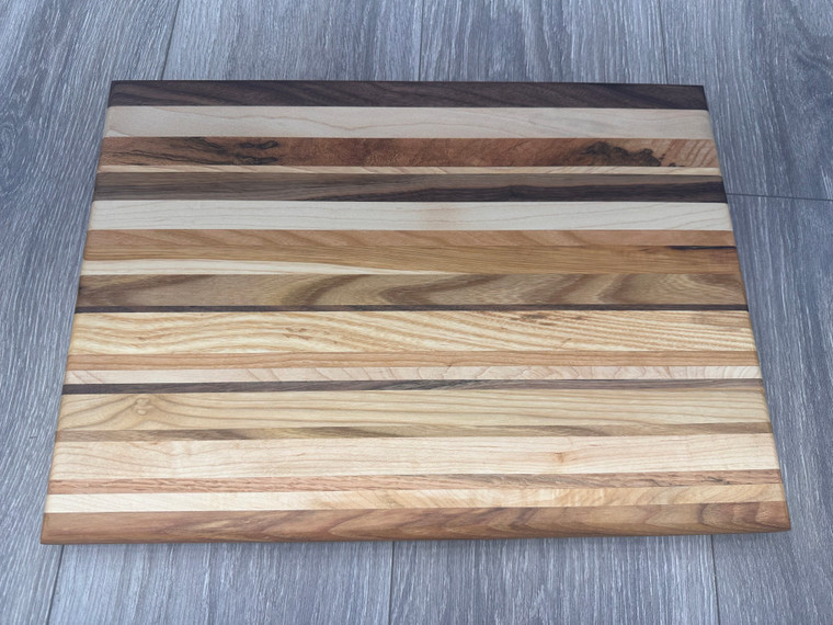 Large Random Stripes Cutting Board (12X16)