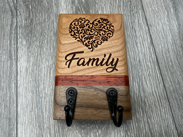 "Family" Key Holder (2 Hook)
