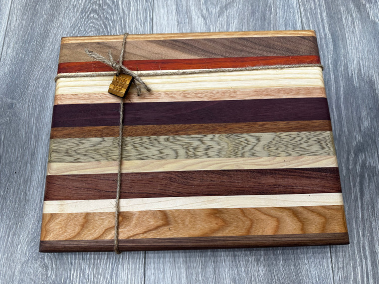 Colorful Random Stripes Cutting Board