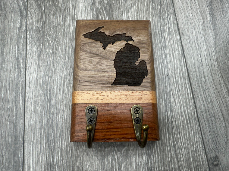 State of Michigan Key Holder (2 Hook)