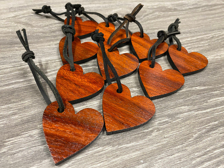 Padauk Heart (Big) (10-Pack)