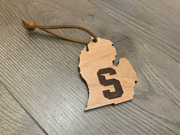 "S" Michigan Shaped Ornament